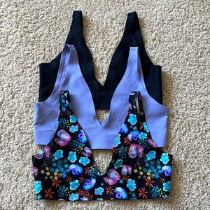 PARADE - 3 Pack of Support Lift Plunge Bralette - Size Medium